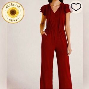 Kaileigh Stitch Fix - Burgundy Jumpsuit.
Full length. Size L.